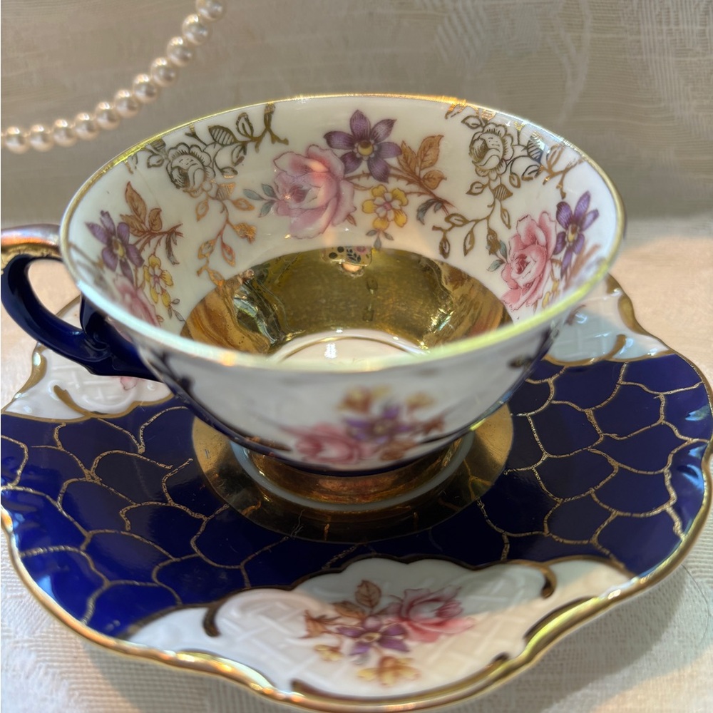 Winterling Bavarian Germany China Teacup and Saucer Set Vintage